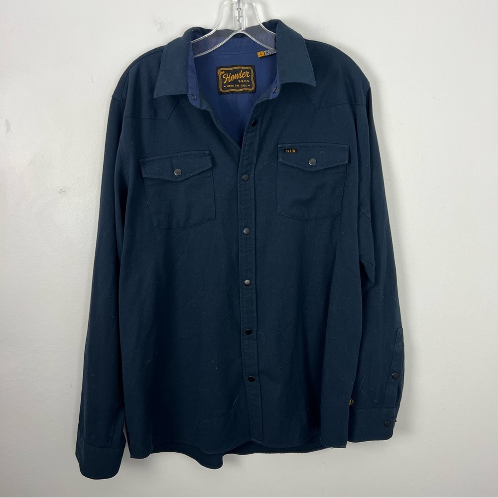 Howler Brothers Navy Workshirt Snaps